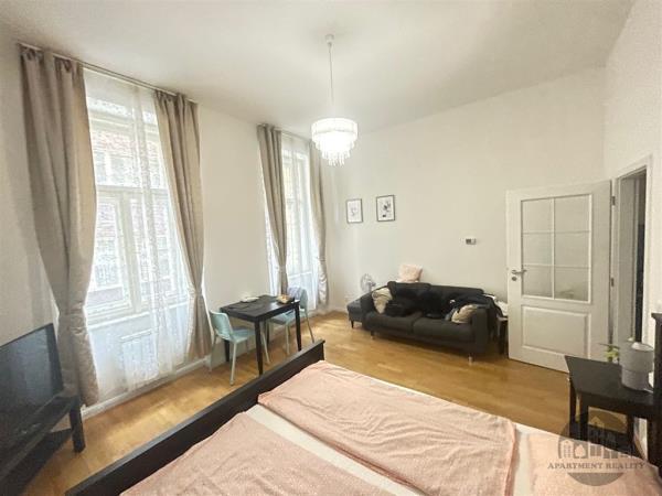Střednědobý pronájem, zařízený byt 1+kk, Štěpánská, Praha 1 Nové Město, internet, centrum, Erasmus