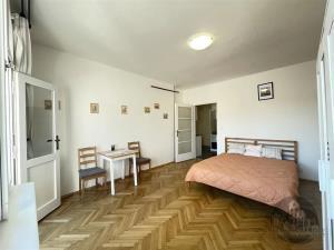 pokoj / ložnice s parketová podlaha
