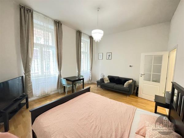 Střednědobý pronájem, zařízený byt 1+kk, Štěpánská, Praha 1 Nové Město, internet, centrum, Erasmus